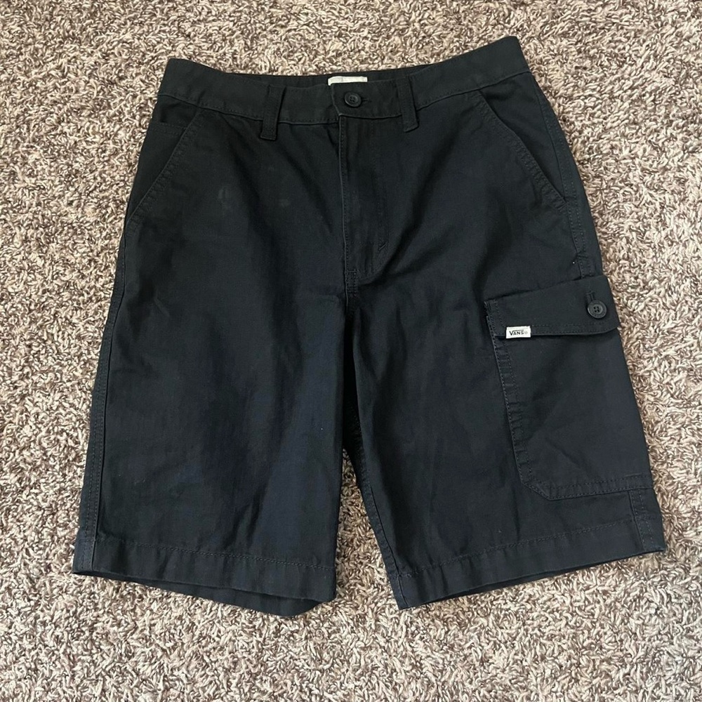 Vans black cargo shorts